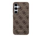 Guess 4G Metal Gold Logo Samsung Galaxy A35 hátlap tok, barna