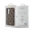 Guess 4G Metal Gold Logo Samsung Galaxy A55 hátlap tok, barna