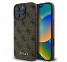 Guess 4G Classic Apple iPhone 16 Pro hátlap tok, barna