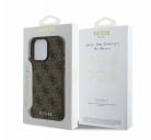 Guess 4G Classic Apple iPhone 16 Pro hátlap tok, barna