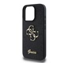 Guess Fixed Glitter Big 4G Apple iPhone 16 Pro hátlap tok, fekete