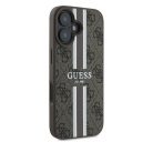 Guess 4G Printed Stripes MagSafe Apple iPhone 16 Plus hátlap tok, barna