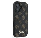 Guess Peony Script Apple iPhone 16 Plus MagSafe kompatibilis tok, fekete