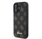 Guess Peony Script Apple iPhone 16 MagSafe kompatibilis hátlap tok, fekete