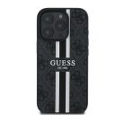 Guess 4G Printed Stripes MagSafe Apple iPhone 16 Pro Max hátlap tok, fekete