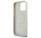 Guess PU Grained Classic Logo MagSafe Apple iPhone 16 Pro Max MagSafe kompatibilis hátlap tok, bézs