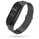 Xiaomi Mi Smart Band 7, fém pótszíj, milánói stílus, TP MilaneseBand, fekete