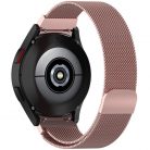 Samsung Galaxy Watch 4 / 5 / 5 Pro / 6 (40 / 44 / 45mm) / Watch 4 Classic / 6 Classic (42 / 43 / 46mm), fém pótszíj, milánói stílus, TP MilaneseBand "2", vörösarany