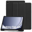 Samsung Galaxy Tab A9 Plus (11.0) SM-X210 / X215 / X216B, mappa tok, közepesen ütésálló, érintőceruza tartóval, Trifold, TP SC Pen, fekete