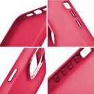 Realme C55, Szilikon tok, közepesen ütésálló, fémhatású kamera keret, Frame Case, magenta