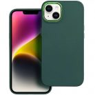 Realme C55, Szilikon tok, közepesen ütésálló, fémhatású kamera keret, Frame Case, zöld