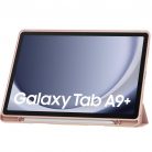 Samsung Galaxy Tab A9 Plus (11.0) SM-X210 / X215 / X216B, mappa tok, közepesen ütésálló, érintőceruza tartóval, Trifold, TP SC Pen, rózsaszín