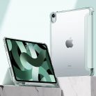 Apple iPad 10.9 (2022), mappa tok, közepesen ütésálló, érintőceruza tartóval, átlátszó hátlap, Smart Case, TP SC Pen Hybrid, sötétzöld