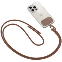   Univerzális Nyak- és vállpánt, telefonokhoz, 80 cm, TP C5s Crossbody Strap, sötétbarna