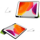 Samsung Galaxy Tab S9 FE (10.9) SM-X510 / X516B, mappa tok, érintőceruza tartóval, Trifold, Wooze Trifold Pencil, fekete