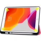 Samsung Galaxy Tab S9 FE Plus (12.4) SM-X610 / X616B, mappa tok, érintőceruza tartóval, Trifold, Wooze Trifold Pencil, sötétkék