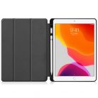 Samsung Galaxy Tab S6 Lite 10.4 (2020 / 2022 / 2024) SM-P610 / P615 / P613 / P619 / P620 / P625, mappa tok, érintőceruza tartóval, Trifold, Wooze Trifold Pencil, fekete