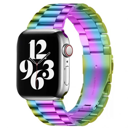 XPRO™ Apple Watch rozsdamentes vastag acél szíj szivárvány 38mm / 40mm / 41mm