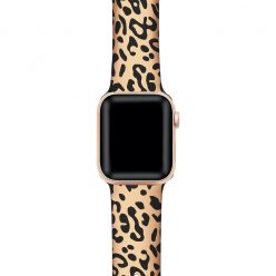   XPRO™ Apple Watch nyomtatott szilikon szíj leopárd mintás 42mm / 44mm / 45mm / 49mm