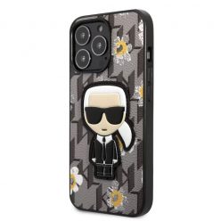   Karl Lagerfeld tok szürke KLHCP13LPMNFIK1 Apple iPhone 13 Pro készülékhez