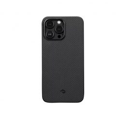   Pitaka MagEZ Case 3 Black / Grey Twill 600D Apple iPhone 14 Pro készülékhez - MagSafe rögzítéssel