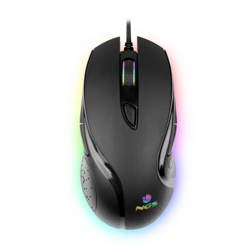 NGS GMX-125 Ergonomikus vezetékes Gamer egér 7200Dpi LED világítással, fekete