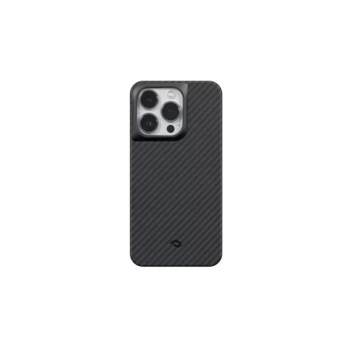 Pitaka MagEZ PRO 3 tok Black / Grey Twill 1500D Apple iPhone 14 Pro Max készülékhez - MagSafe rögzítéssel