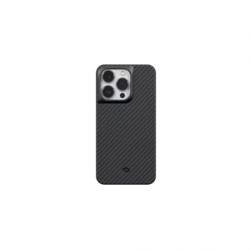 Pitaka MagEZ PRO 3 tok Black / Grey Twill 1500D Apple iPhone 14 Pro készülékhez - MagSafe rögzítéssel