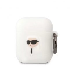 Karl Lagerfeld tok fehér KLA2RUNIKH Airpods készülékhez