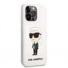 Karl Lagerfeld tok fehér KLHCP13LSNIKBCH Iphone 13 Pro készülékhez