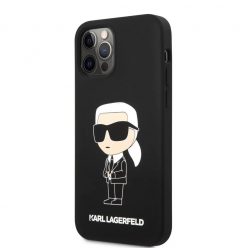   Karl Lagerfeld tok fekete KLHCP12MSNIKBCK Apple Iphone 12 / 12 Pro készülékhez