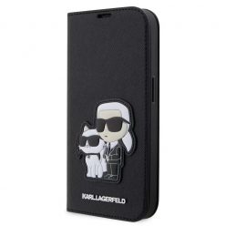   Karl Lagerfeld tok fekete Apple Iphone 14 Pro készülékhez KLBKP14LSANKCPK