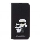 Karl Lagerfeld tok fekete Apple Iphone 14 Pro készülékhez KLBKP14LSANKCPK