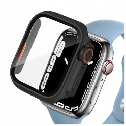   Tech-Protect tok DEFENSE 360 Fekete / Narancs színű, Apple Watch 45mm készülékhez