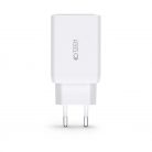 Tech-Protect PD65W / QC3.0 Hálózati Töltő adapter 1*USB-A, 2*USB-C fehér 934517