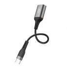 XO Adapter OTG NB201 Type-C to USB-A 150mm fekete