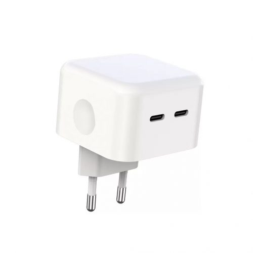 XO L02 PD35W Hálózati Töltő adapter 2*USB-C fehér