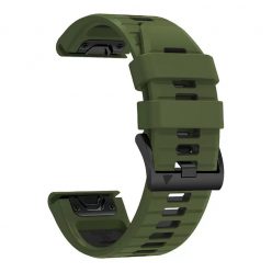   Tech-Protect Iconbrand Pro óraszíj zöld / fekete Garmin Fenix 5 / 6 / 6 Pro / 7 készülékhez 931945