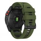 Tech-Protect Iconbrand Pro óraszíj zöld / fekete Garmin Fenix 5 / 6 / 6 Pro / 7 készülékhez 931945