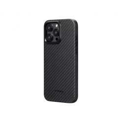   Pitaka MagEZ PRO 4 tok Black / Grey Twill 1500D Apple iPhone 15 Pro készülékhez - MagSafe rögzítéssel (KI1501PP)