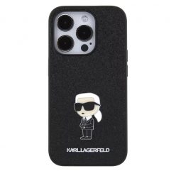   Karl Lagerfeld tok fekete KLHCP15LGKNPSK Apple Iphone 15 Pro készülékhez