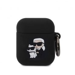   Karl Lagerfeld tok fekete KLA2RUNKC Airpods 1 / Airpods 2 készülékhez