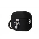 Karl Lagerfeld tok fekete KLAP2RUNKC Airpods Pro 2 készülékhez