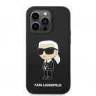 Karl Lagerfeld tok fekete KLHCP15XSNIKBCK Apple Iphone 15 Pro Max készülékhez