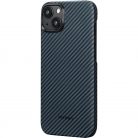 Pitaka MagEZ Case 4 Black / Blue Twill 1500D Apple iPhone 15 Plus készülékhez - MagSafe rögzítéssel