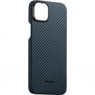 Pitaka MagEZ Case 4 Black / Blue Twill 1500D Apple iPhone 15 Plus készülékhez - MagSafe rögzítéssel