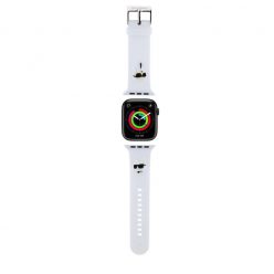   Karl Lagerfeld óraszíj fehér KLAWMSLKCNH Apple Watch 38mm / 40mm / 41mm