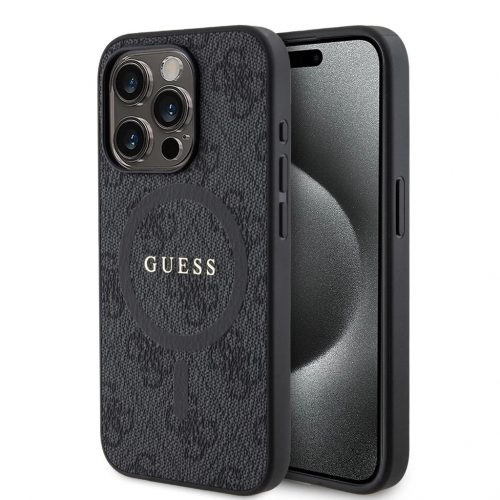 Guess tok Fekete Apple iPhone 15 Pro Max készülékhez GUHMP15XG4GFRK