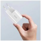 Tech-Protect C20W Mini Hálózati Töltő adapter PD 20W / QC3.0 fehér