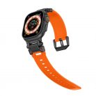  Tech-Protect DELTA PRO óraszíj Narancs / Fekete, Apple Watch 42mm / 44mm / 45mm / 49mm készülékhez